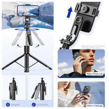 Load image into Gallery viewer, Selfie Stick 1.7 Meter Ultra Long Stretch Portable debounce Phone Holder Bluetooth Remote With Fill light Tripod Stand For Live