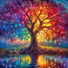 Load image into Gallery viewer, GATYZTORY 5D Diamond Painting Tree Mosaic Full Round Drill Home Decor 30x30cm