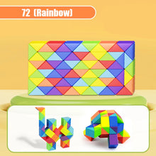 Load image into Gallery viewer, Magic Snake Puzzle Toy 24-72 Segments 3D Fidget Cube