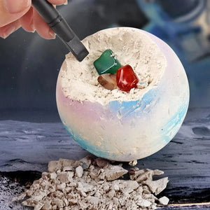 Kids Archaeological Digging Toy - Solar System Exploration & Gem Mining