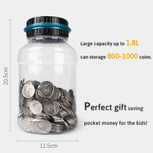 Load image into Gallery viewer, Electronic Piggy Bank with LCD Counter - Coin Money Saving Box Jar for USD/EURO - Gifts for Kids