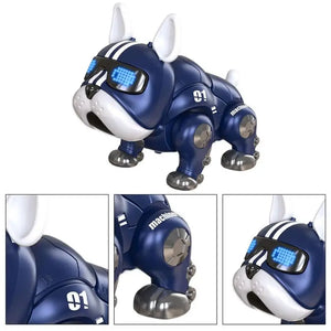 Interactive Dancing Robot Bulldog - Light-Up Kids Toy - Educational Early Learning Toy