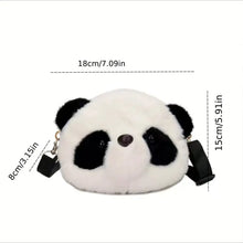 Load image into Gallery viewer, Cute Panda Plush Bag - Crossbody Backpack &amp; Coin Purse, Kids Birthday Gift