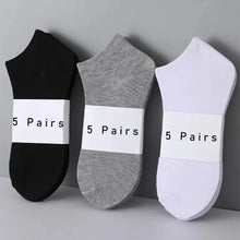 Load image into Gallery viewer, Invisible Boat Socks - Anti-Slip Summer No Show Ankle Socks, 5 Pairs