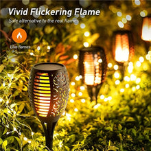 Load image into Gallery viewer, LED Solar Flame Torch - Flickering Light Waterproof Outdoor Garden Lawn Path Lamp