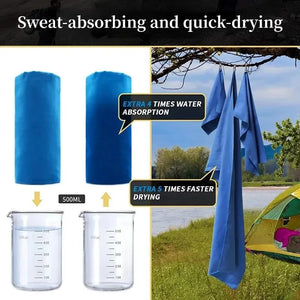 Quick-Drying Sports Towel 40x80cm - Swimming Gym Fitness Camping Beach Towel