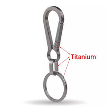 Load image into Gallery viewer, Titantium Carabiner Keychain Carabiner Hook Key Ring Key Holder with Bottle Opener for Camping Hiking Fishing Travel Outdoor