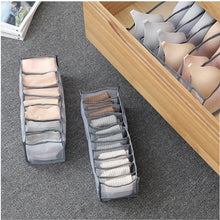 Load image into Gallery viewer, 6/7/11 Compartments Underwear Storage Box, Home Underwear Bra Sock Cabinet, Drawer Style Fabric Mesh Partition And Sorting Box