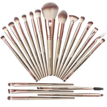 Load image into Gallery viewer, Hot Sale Multi-Color 20 PCs Professional Eye Makeup Brush Set Rose Gold Beauty Tools