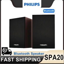 Load image into Gallery viewer, Philips SPA20 Speaker Bluetooth with 360 degree Surround Sound Bluetooth Wireless Stereo for Computer Macbook Laptop