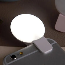 Load image into Gallery viewer, Mobile Phone LED Selfie Ring Light Portable Mini Durable Practical Three Stop Dimming Circle Photography Clip Fill Light