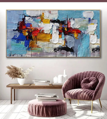 Scandinavian Abstract Wall Art - HD Canvas Oil Painting Poster for Home Decoration