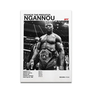 Boxing Fighting Star Canvas Wall Art Print Poster MMA Decorative Painting Home Decor Boxing Lover Gift Unframed