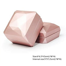 Load image into Gallery viewer, 1 Pcs LED Jewelry Ring Box Luxury Velvet Rubber Necklace Pendant Gifts Display With Light For Proposal Engagement Wedding Case