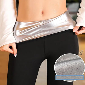 Women's Sauna Sweating Pants High Waist Thermo Leggings Weight Loss Compression