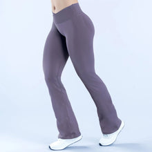 Load image into Gallery viewer, Vision Women Flare Pants Yoga Bell Bottoms Seamless V Waist Workout Trousers Gym Fitness Clothing Activewear NO LOGO