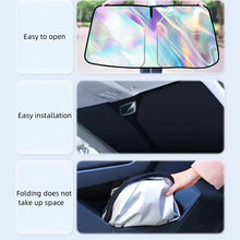 Load image into Gallery viewer, New Laser Folding Sunshade for Car Windshield - Insulated Privacy Shade Low Light Transmission