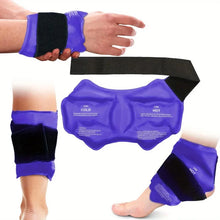 Load image into Gallery viewer, Therapy Reusable Gel Cold Pack Ankle Brace Ice Pack Wrap For Injuires Hot Cold Ankle Support For Pain Relief Sprains