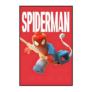 Marvel Wall Art Posters SpiderMan Iron Man Avengers Superhero Disney Kid Room Decor Cartoon Canvas Painting Picture Print
