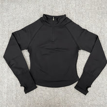 Load image into Gallery viewer, Yoga Jacket With Half Zip Shirt Women Long Sleeve Sport Tops Seamless Running Workout Coat Fitness Clothing Activewear