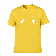 Load image into Gallery viewer, Mosaic Game Cactus Little Dinosaur Prints Men T-Shirts Creativity Street Funny Short Sleeve Casual All-math Mans Clothing