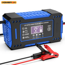 Load image into Gallery viewer, Battery Repair LCD Display 6A 12V Intelligent Car Battery Charger Car and Motorcycle Battery Charging Unit Lead-Acid