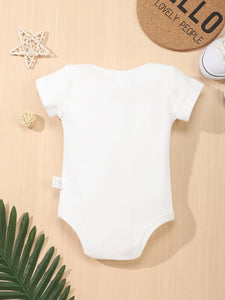 Newborn Cotton Onesies - 0 to 24 Month Baby Boy Romper - Short Sleeve Cozy Outfit