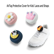 AirTag Holder Case for Kid Shoelaces & Straps Waterproof Silicone GPS Tracker Accessories for Toddler Child's Shoes Shoestring