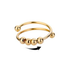 Load image into Gallery viewer, Anti Stress Anxiety Fidget Rings for Women Satinless Steel Spinner Sunflower Sun Star Ring Trendy Jewelry Gift Dropshipping