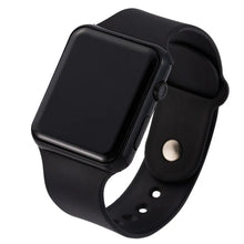 Load image into Gallery viewer, Digital LED Watch – Unisex Square Design with Silicone Strap