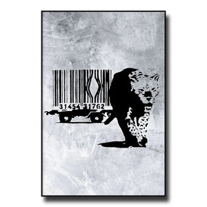 Banksy Street Graffiti Decorative Canvas Painting Art Poster Abstract Figure Mural Room Wall Decoration Prints
