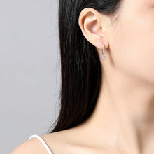 Load image into Gallery viewer, Original 925 Sterling Silver Earrings 2025 Stud Hoop Crystal Earings For Women Rose Gold Crown Heart Infinity Bee Earing Jewelry