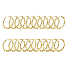 Load image into Gallery viewer, 10/20Pcs Minimalist 316L Stainless Steel Small Hoop Earrings For Women Man Classic Round Earrings Fashion Ear Piercing Jewelry