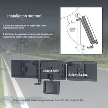 Load image into Gallery viewer, Adjustable Wide-view Rearview Mirror In The Car Wide Angle Panoramic Assisting Interior Clip On Convex Rear View Mirror For Car