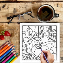Load image into Gallery viewer, 28 Pages Love Style Coloring Book for Adult | Colouring Book, Drawing Supplies for Christmas, Thanksgiving