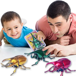 3PCs Wind-Up Beetle Set - Creative Prankster Toy, Animated Insect Scarab for Kids' Play