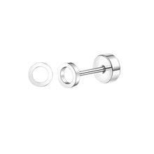 Load image into Gallery viewer, 2PCS/Set Stainless Steel Heart Moon Earbone Stud Screw Ball Stud Earrings for Women Fashion Ear Tragus Cartilage Body Piercing