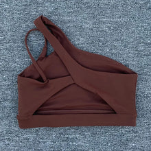 Load image into Gallery viewer, Women Shockproof Sport Bra Women's Beautiful Back Gym Sports Underwear Women Oblique Shoulder Straps Running Fitness Yoga Bra ﻿