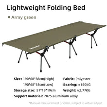 Load image into Gallery viewer, Portable Folding Camping Cot – Comfortable Outdoor Bed for Adults &amp; Kids, Travel &amp; RV