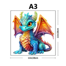 Load image into Gallery viewer, Wooden Dragon Puzzle - Irregular Shape, Colored Puzzle Gift Box for Adults &amp; Family