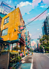 Load image into Gallery viewer, Japanese Street Scenery Sakura Architecture Canvas Posters and Prints Wall Art Paintings Mural for Modern Living Room Home Decor