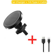 Load image into Gallery viewer, HOMEFISH Magnetic Car Wireless Charger Stand Mobile Phone Chargers Holder For Phone Pad  Watch Earphones Fast Charging Station