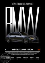 Load image into Gallery viewer, BMW Cars Competition Poster – Modern Canvas Wall Art