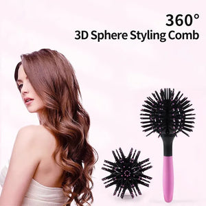 3D Curl Brush! Detangle, Define, Massage