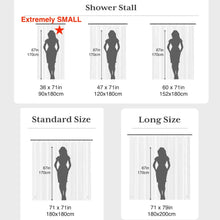 Load image into Gallery viewer, 1pc Waterproof Clear Shower Curtain with Bottom Magnets Lightweight Plastic Transparent Shower Curtain Liner for Bathroom