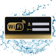 Load image into Gallery viewer, WiFi Sign Mirror Wall Sticker 3D Acrylic Rewritable Decor