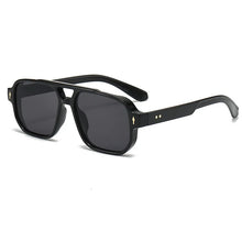 Load image into Gallery viewer, New Retro Double Bridge Square Sunglasses For Women Men Fashion Luxury Design Rivets Sun Glasses Trending Shades UV400 Eyeglasse