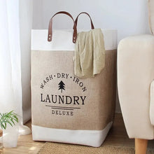 Load image into Gallery viewer, 1Pc Large Capacity Laundry Basket Dirty Clothes Basket Fabric Laundry Basket Folding Storage Basket Household Storage Box