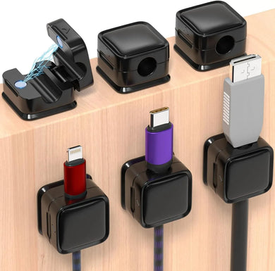 Under Desk Cable Clip! Magnetic, Adjustable