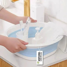 Load image into Gallery viewer, Portable Folding Wash Basin - Collapsible Laundry Tub for Bathroom, Kitchen, and Bath